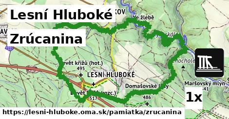 Zrúcanina, Lesní Hluboké