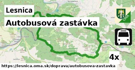 Autobusová zastávka, Lesnica