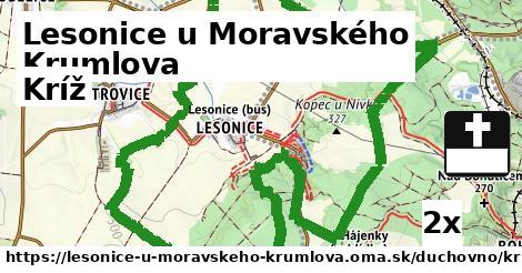Kríž, Lesonice u Moravského Krumlova