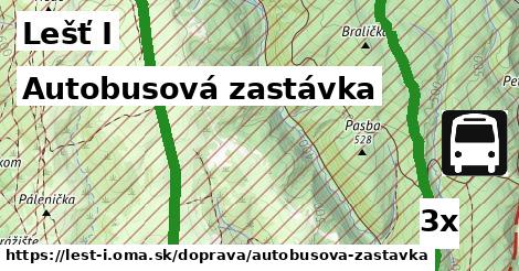 Autobusová zastávka, Lešť I