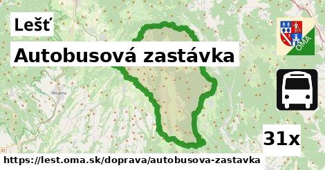 Autobusová zastávka, Lešť