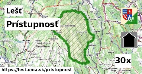 prístupnosť v Lešť