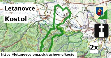 Kostol, Letanovce