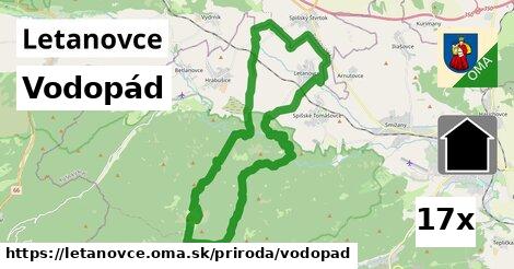 Vodopád, Letanovce