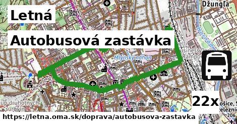 Autobusová zastávka, Letná