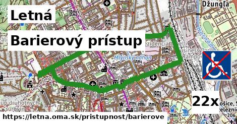 Barierový prístup, Letná