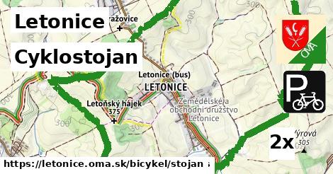 Cyklostojan, Letonice