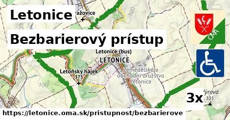 Bezbarierový prístup, Letonice