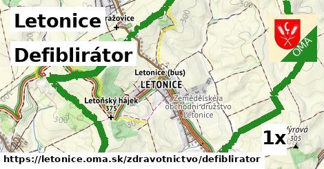 Defiblirátor, Letonice