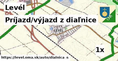 Príjazd/výjazd z diaľnice, Levél