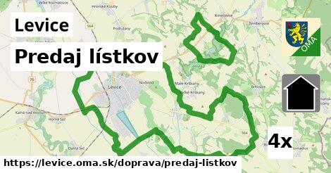 Predaj lístkov, Levice