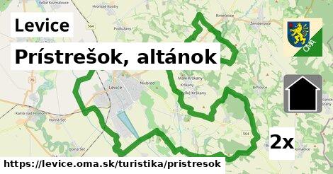 Prístrešok, altánok, Levice