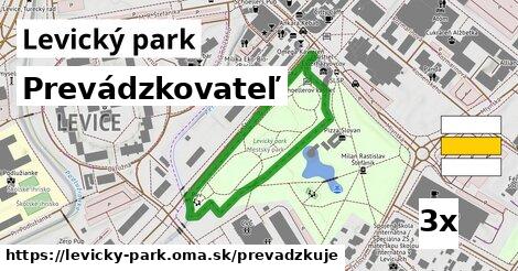 prevádzkovateľ v Levický park