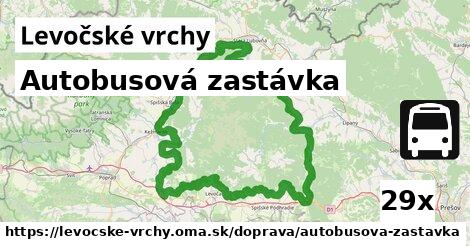 Autobusová zastávka, Levočské vrchy