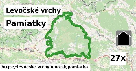 pamiatky v Levočské vrchy