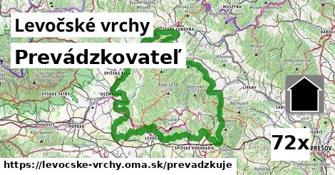 prevádzkovateľ v Levočské vrchy