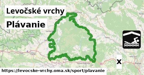 Plávanie, Levočské vrchy