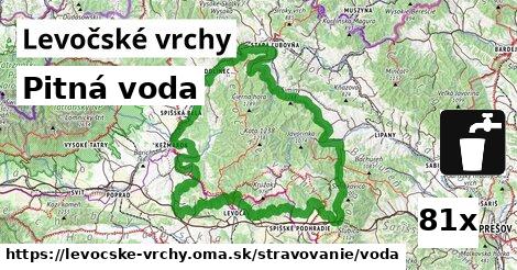 Pitná voda, Levočské vrchy