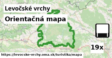 Orientačná mapa, Levočské vrchy