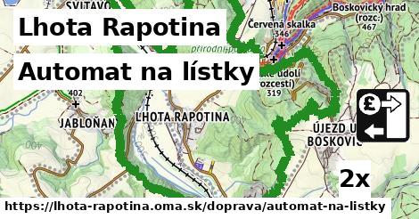 Automat na lístky, Lhota Rapotina