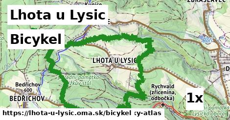 bicykel v Lhota u Lysic