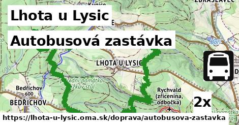Autobusová zastávka, Lhota u Lysic
