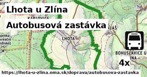 autobusová zastávka v Lhota u Zlína