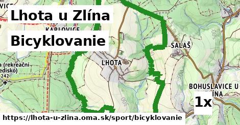 Bicyklovanie, Lhota u Zlína