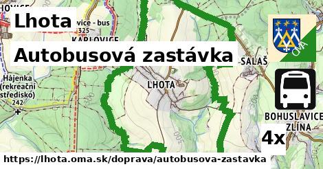 Autobusová zastávka, Lhota