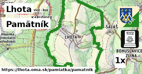 Pamätník, Lhota