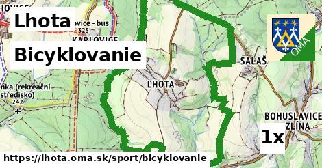 bicyklovanie v Lhota