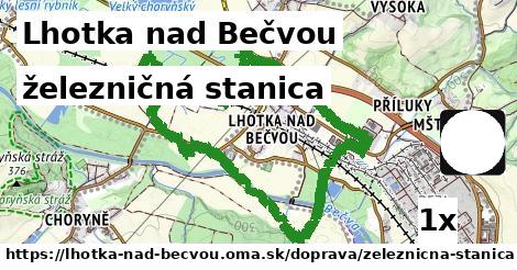 železničná stanica, Lhotka nad Bečvou