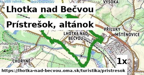 Prístrešok, altánok, Lhotka nad Bečvou