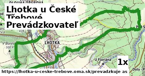 prevádzkovateľ v Lhotka u České Třebové