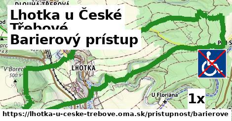 Barierový prístup, Lhotka u České Třebové