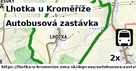 Autobusová zastávka, Lhotka u Kroměříže