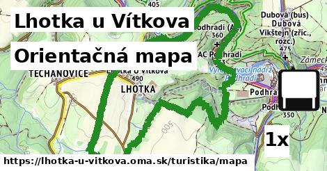Orientačná mapa, Lhotka u Vítkova