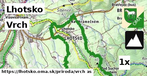 Vrch, Lhotsko