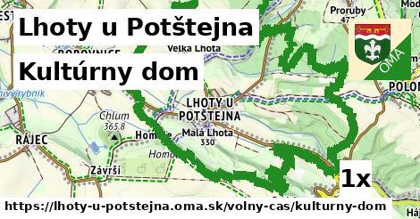Kultúrny dom, Lhoty u Potštejna