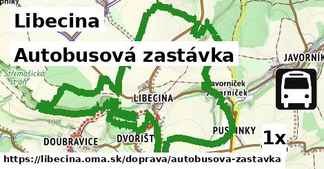 Autobusová zastávka, Libecina