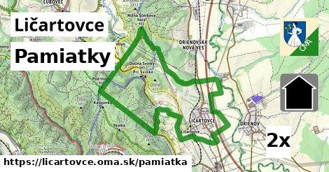 pamiatky v Ličartovce