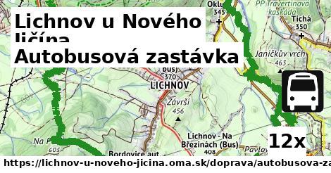 autobusová zastávka v Lichnov u Nového Jičína