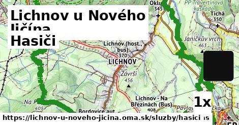 hasiči v Lichnov u Nového Jičína