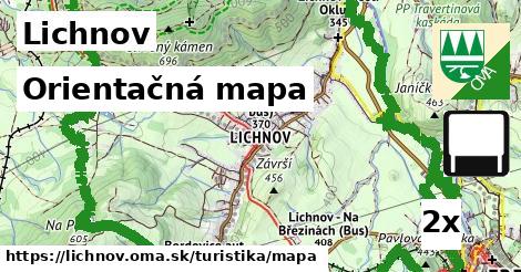 orientačná mapa v Lichnov