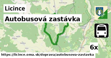 Autobusová zastávka, Licince