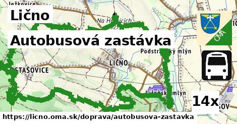 Autobusová zastávka, Lično