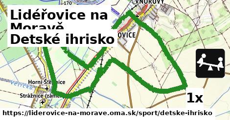 detské ihrisko v Lidéřovice na Moravě