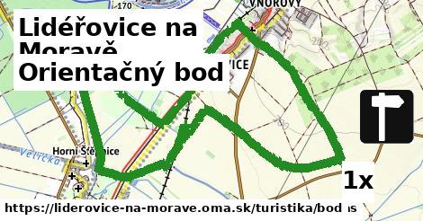 orientačný bod v Lidéřovice na Moravě