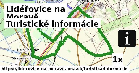 turistické informácie v Lidéřovice na Moravě