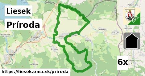 príroda v Liesek